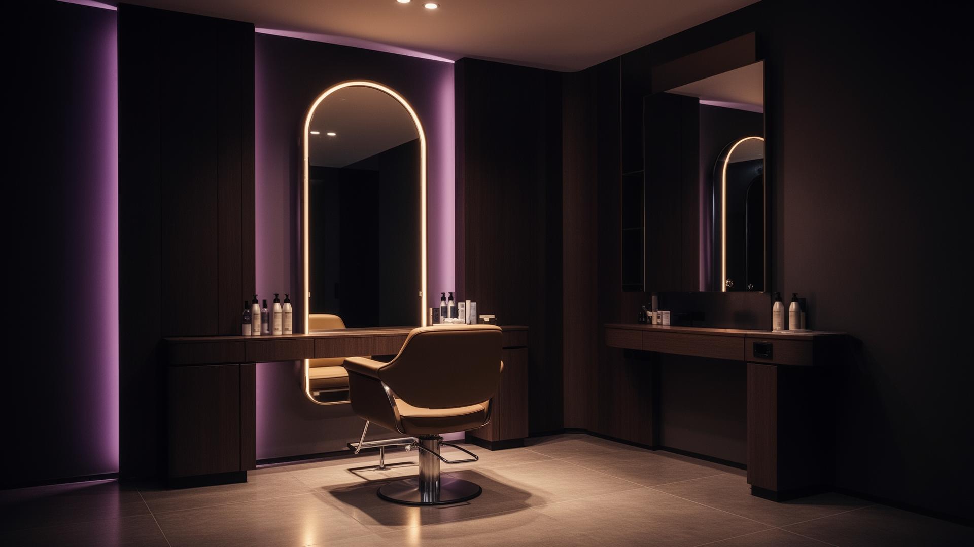 Modern UK beauty salon interior